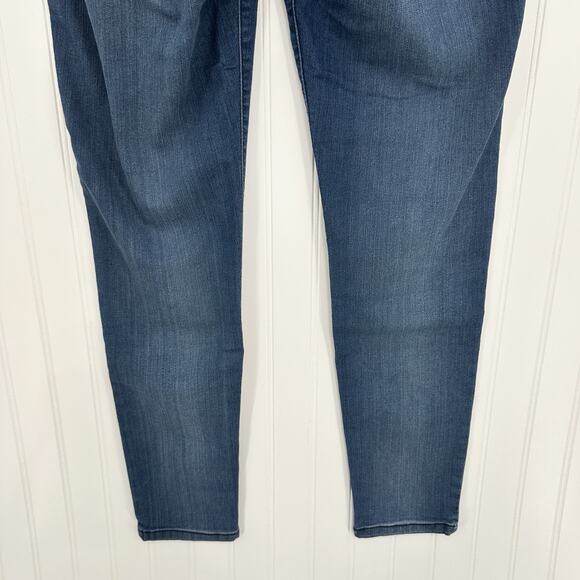 Democracy Jeans Womens 10 Skinny Ab Solution Blue Stretch Denim Tummy Control - Picture 6 of 12